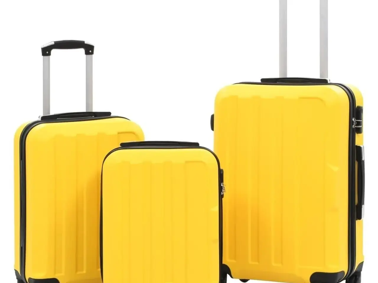 Billede 1 - Kuffertsæt i 3 dele hardcase ABS gul