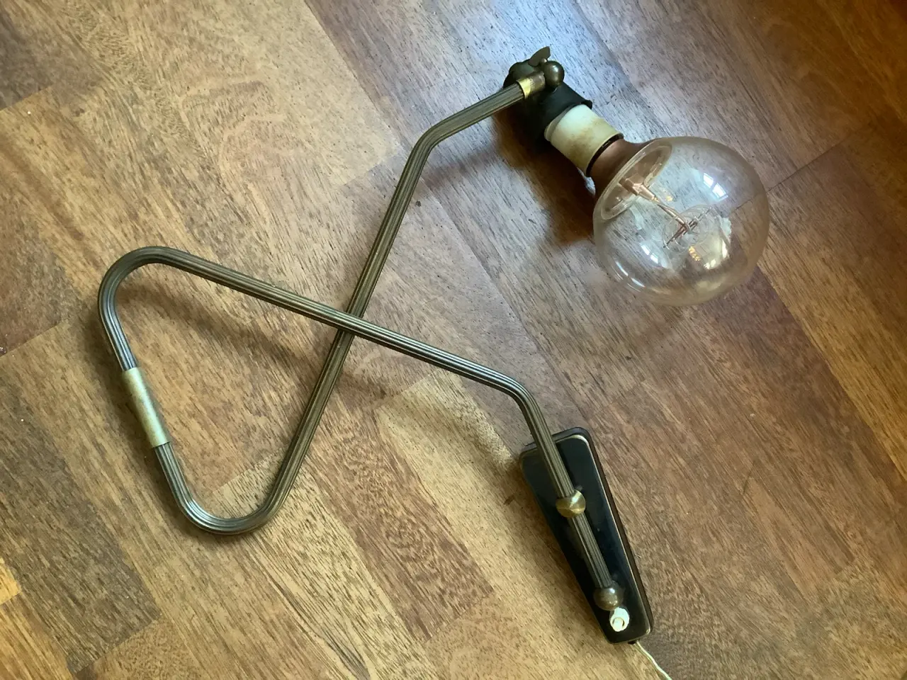 Billede 2 - Retro Svinglampe messing