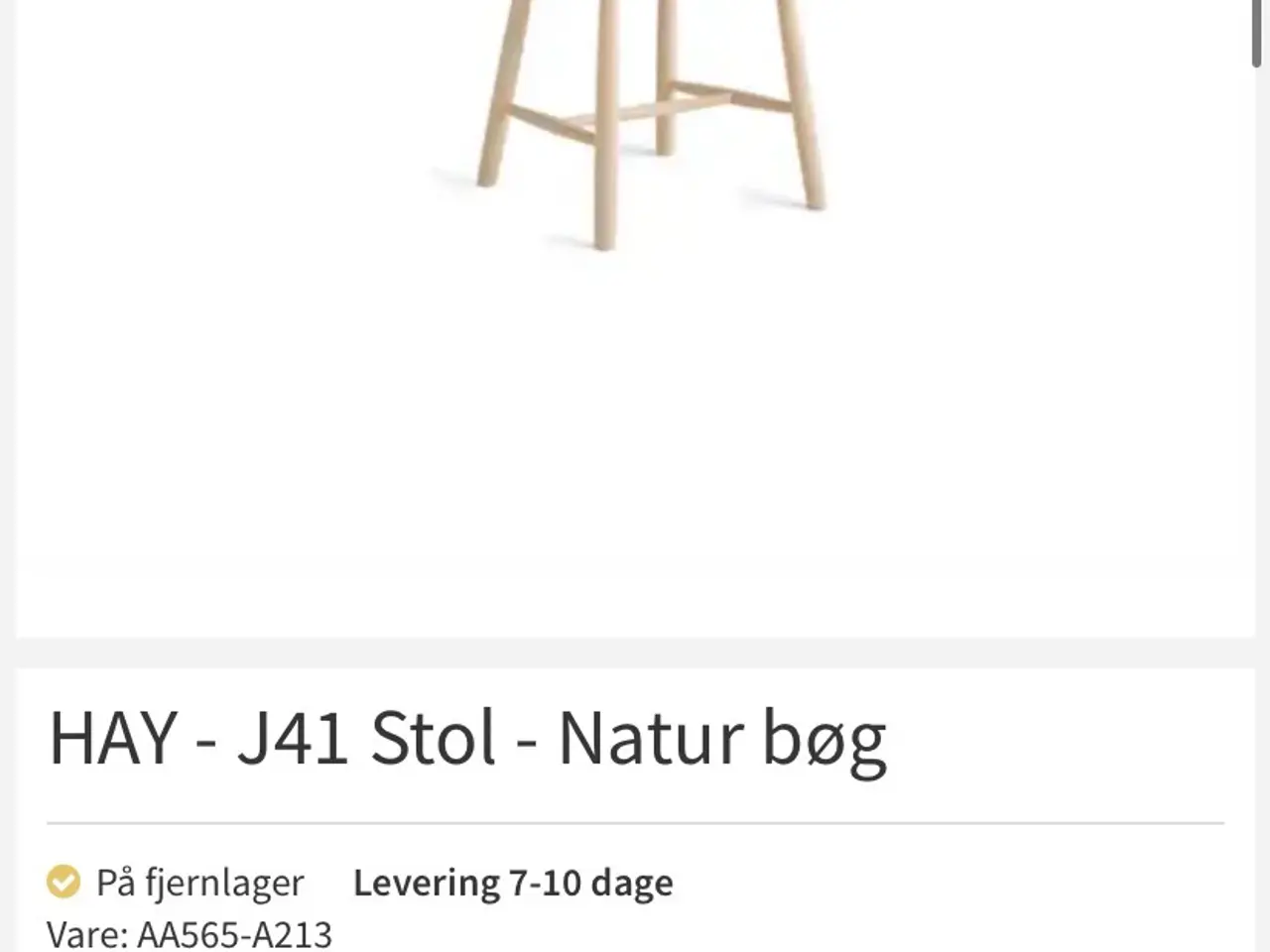 Billede 6 - 6 stk Børge Mogensen J41 HAY spisestuestole