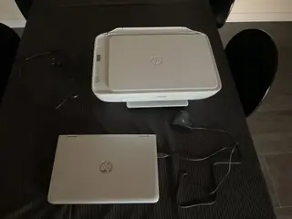 Bærbar med printer