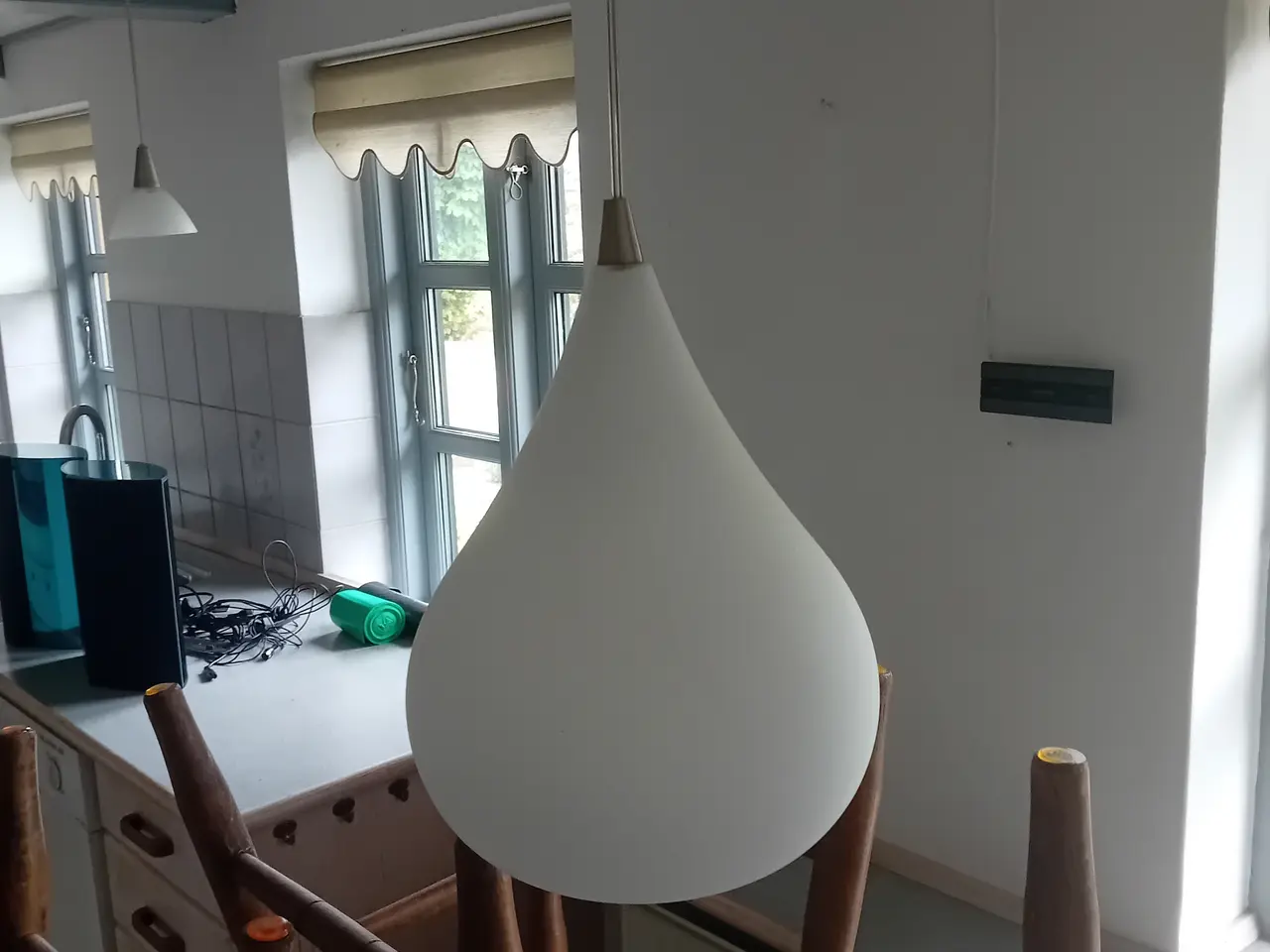 Billede 1 - Loftspendel i glas