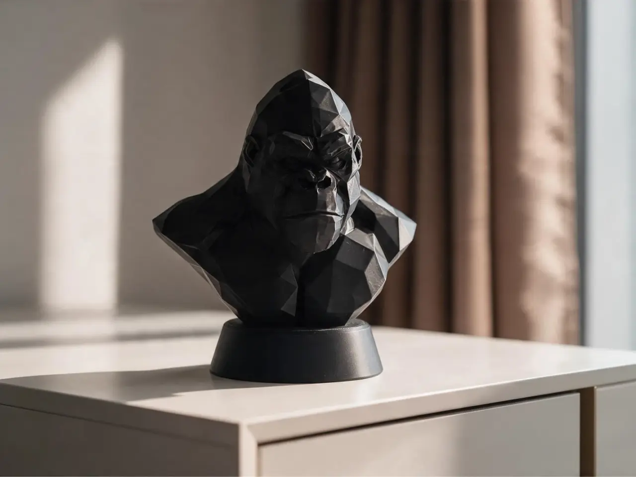 Billede 2 - Moderne sort gorilla buste