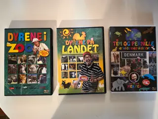 Dyrene i Zoo, Landet og Vilde i alt 3 DVD´er