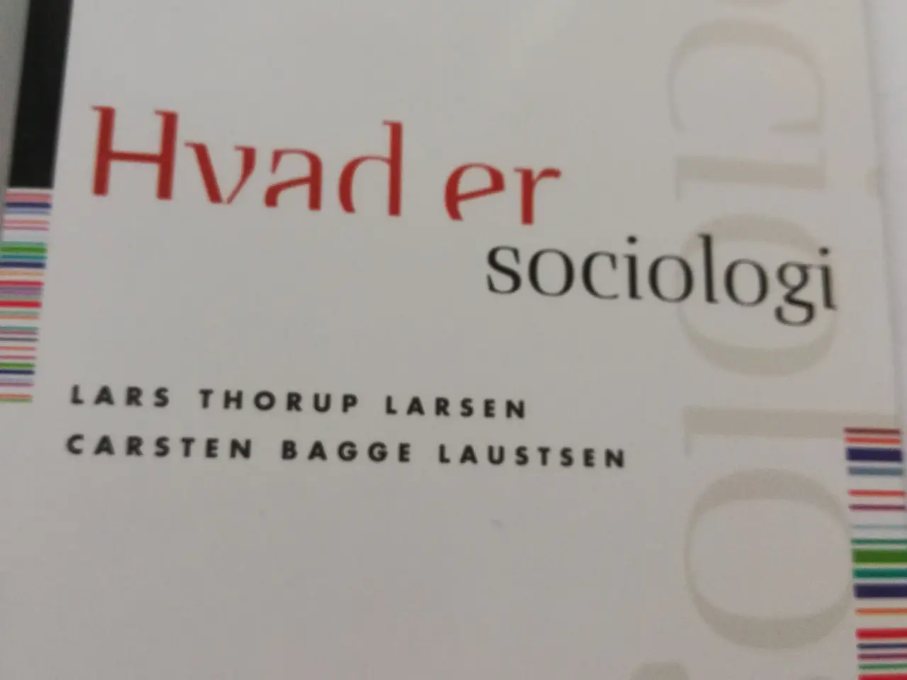 Billede 1 - Sociologi