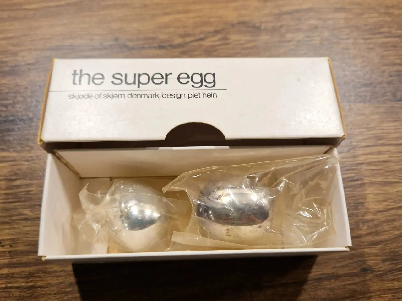 Billede 1 - Piet Hein, 2 stk super egg i original æske