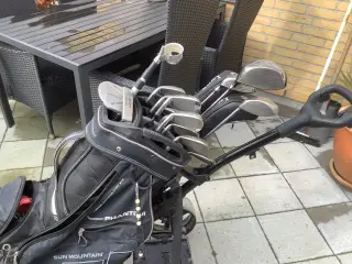 Golfsæt med elvogn