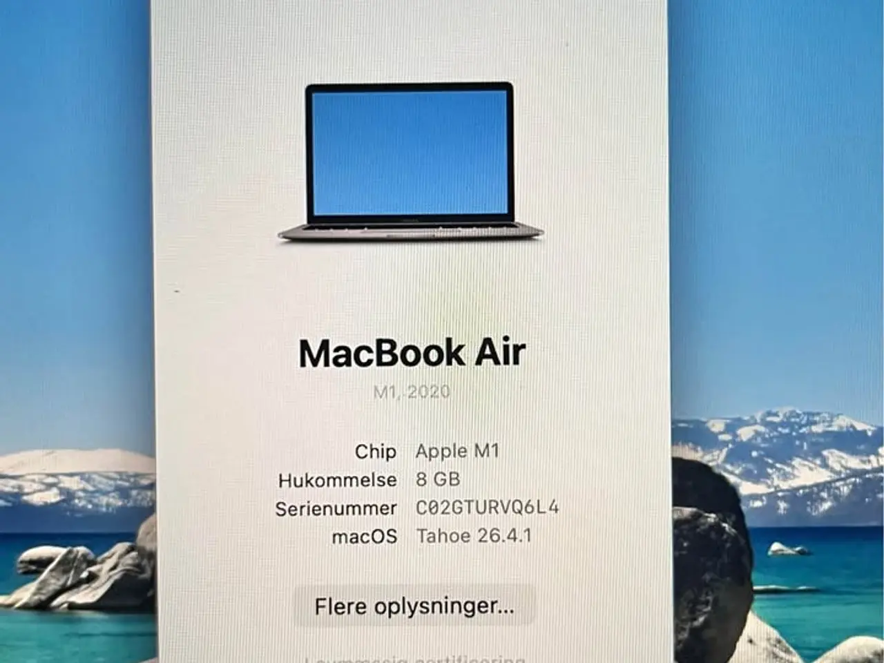Billede 3 - Macbook Air M1 13,3" 2020 Space Grey