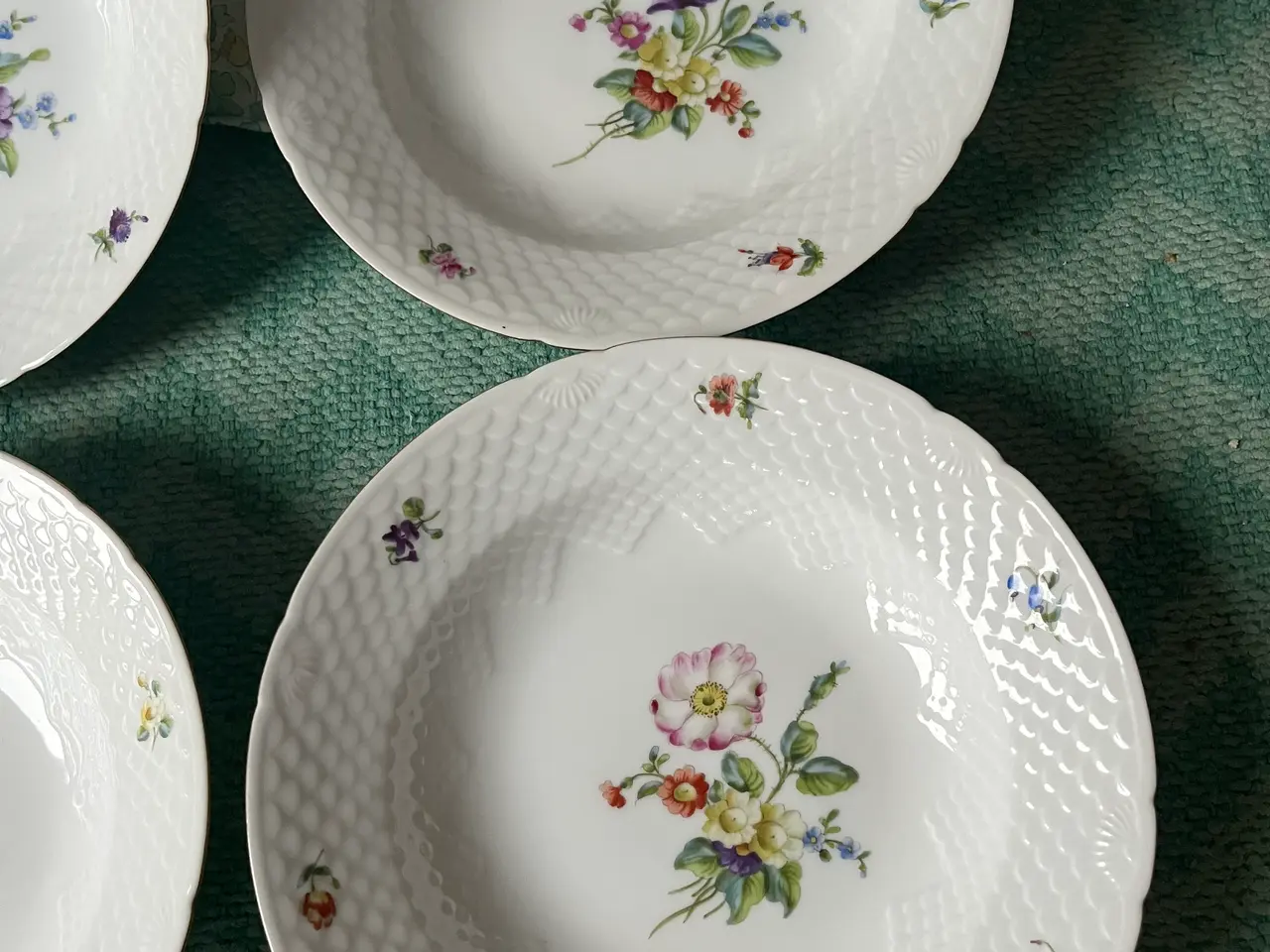 Billede 4 - Meget fine vintage Saksisk Blomst tallerkner