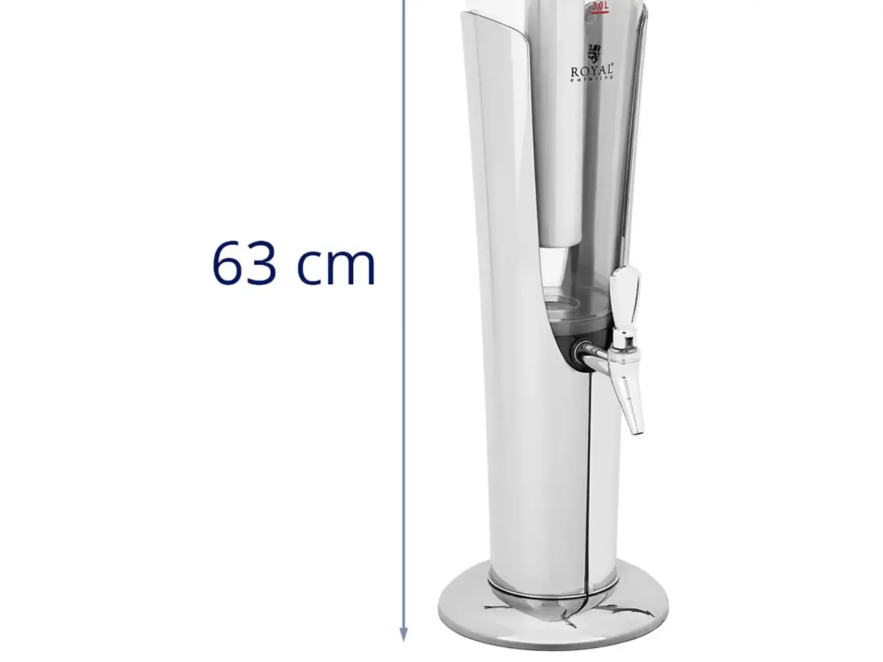 Billede 6 - Saftdispenser 3 liter – 17 x 14 x 63 cm