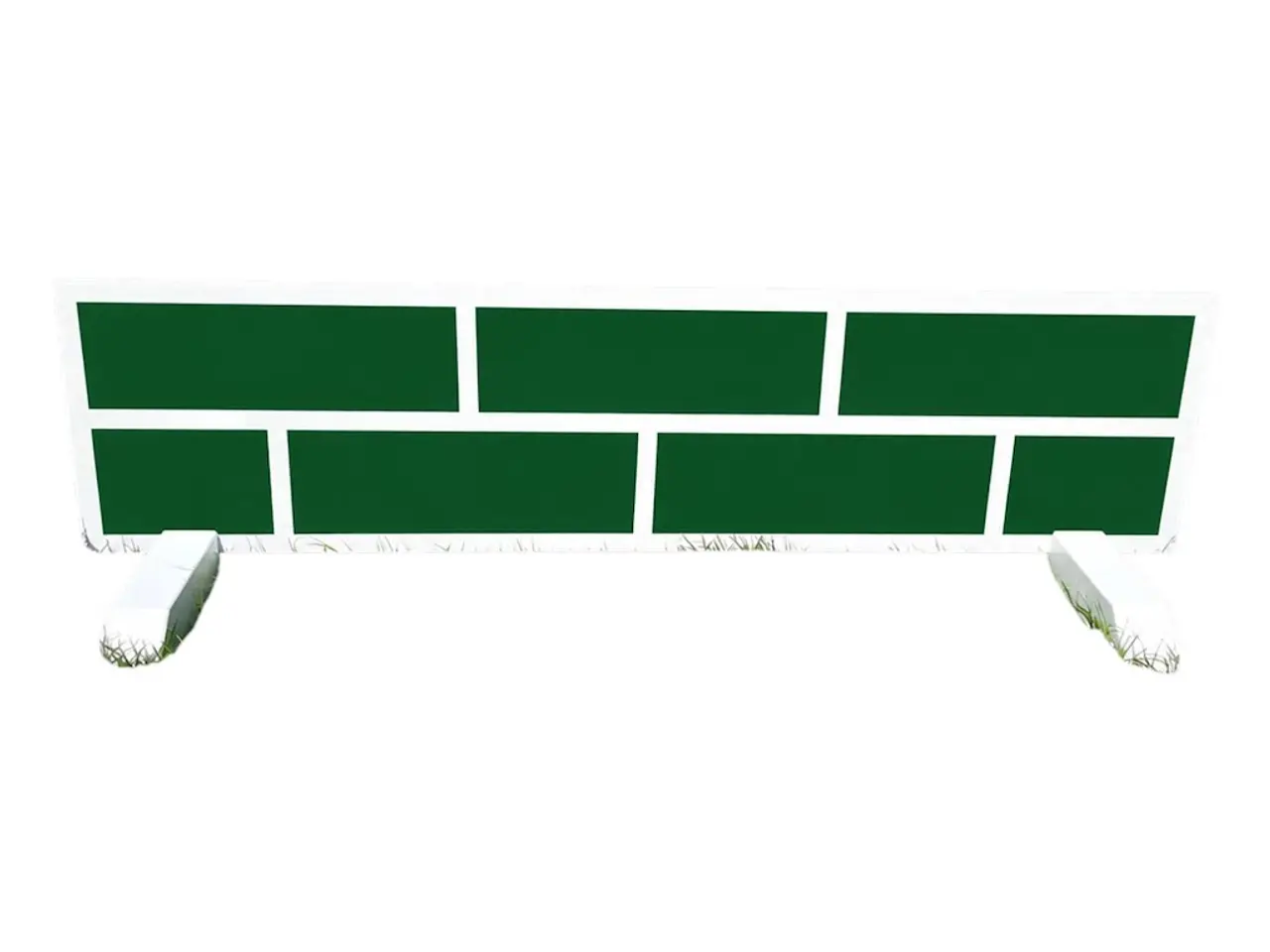 Billede 1 - Fyld på alu-fod mur grøn/hvid 0,4x1,45cm