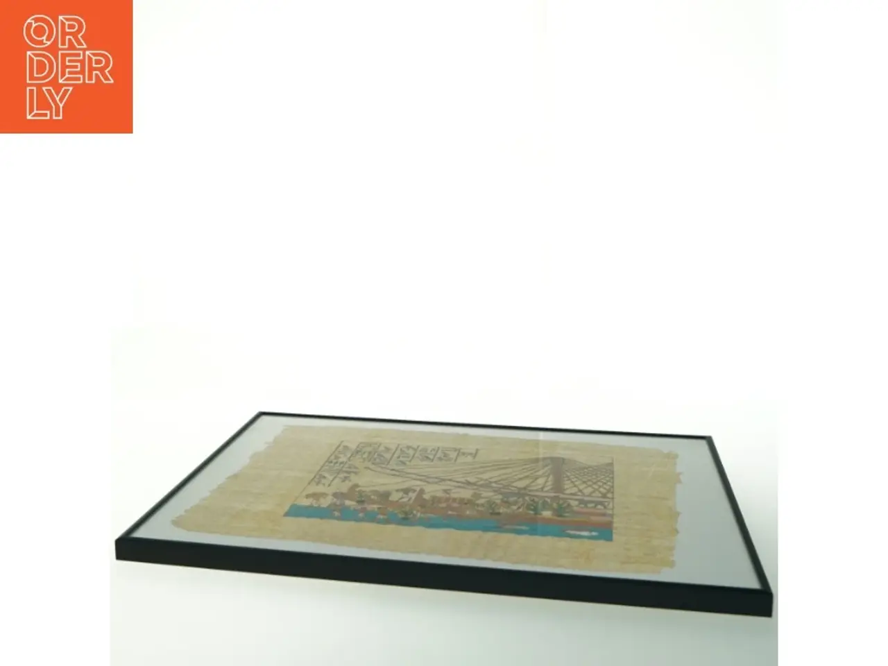 Billede 3 - Inrammet egyptisk maleri (str. 40x30 cm)