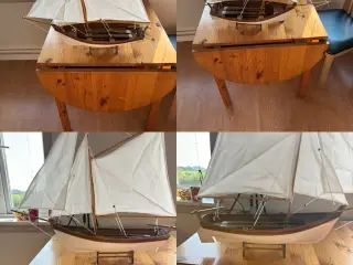 Stort model sejlskib i træ