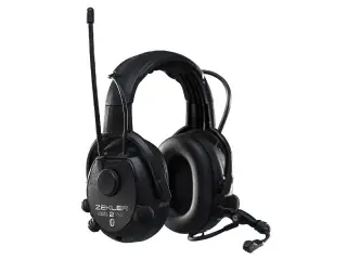 Zekler 412rdb høreværn med bluetooth, batteri + oplader inkl.