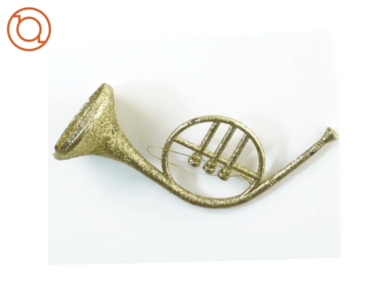 Billede 1 - stor Trompet i guld , julepynt (str. 20 x 14 x 8 cm)