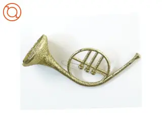 stor Trompet i guld , julepynt (str. 20 x 14 x 8 cm)