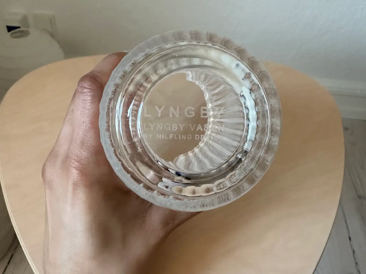 Billede 3 - Lyngby vase i klart glas