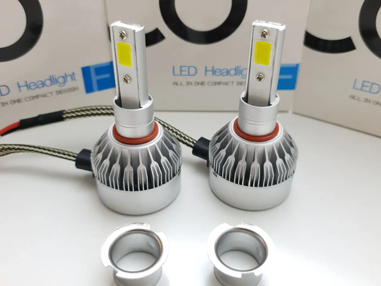 Billede 1 - H3 LED Pærer 6000K 7600LM 72W
