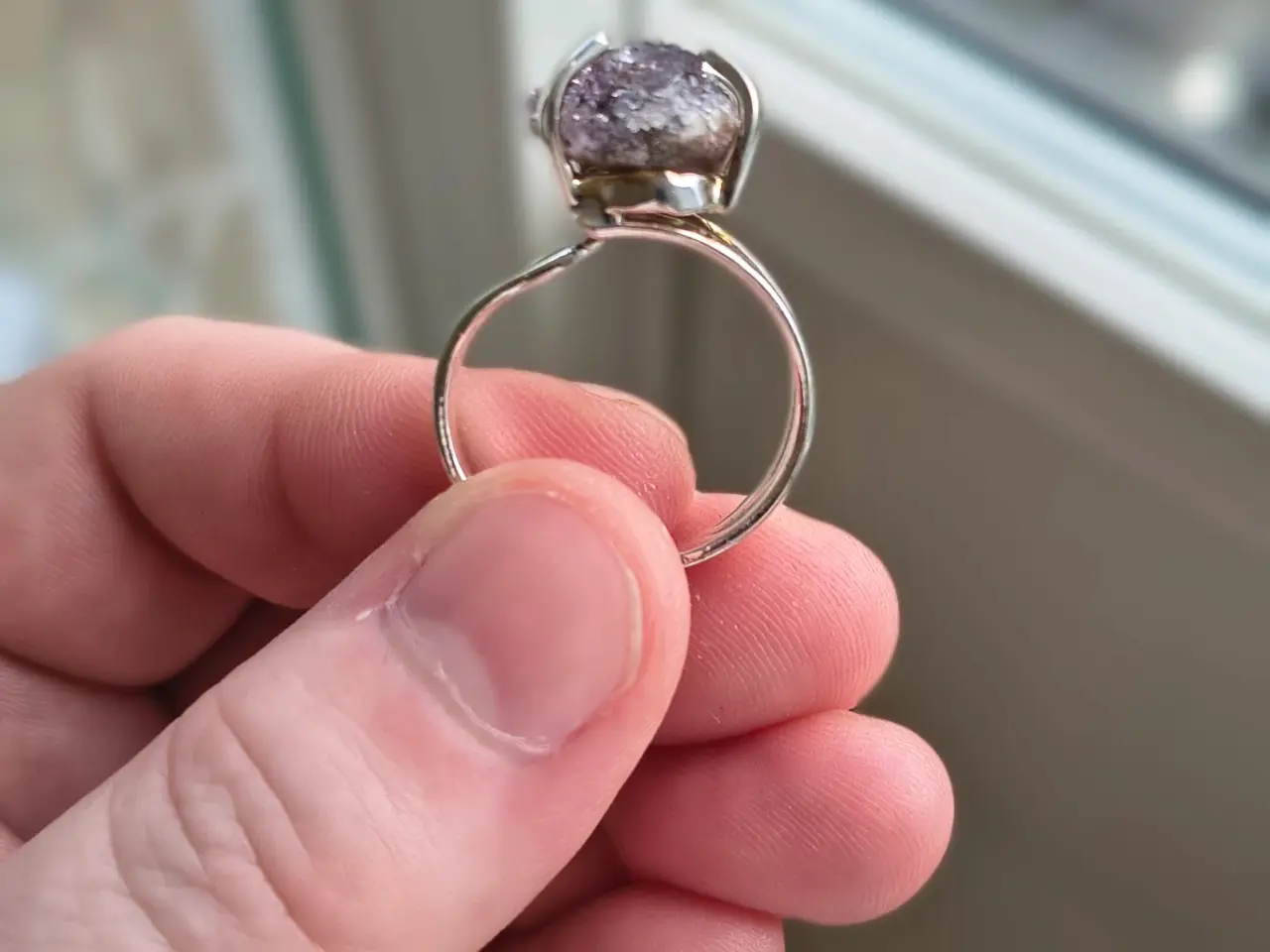 Billede 6 - Ring med rå ametyst