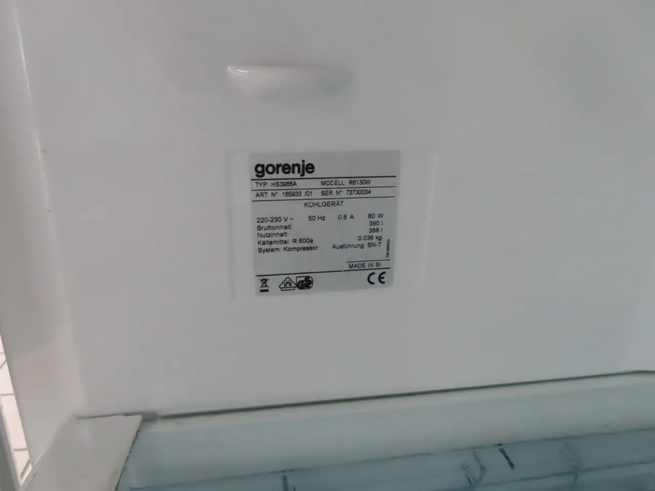Billede 4 - Køleskab GORENJE HS3966A