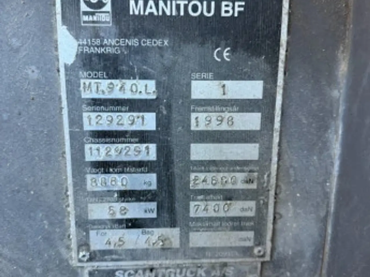 Billede 10 - Manitou MT940L (Export!)