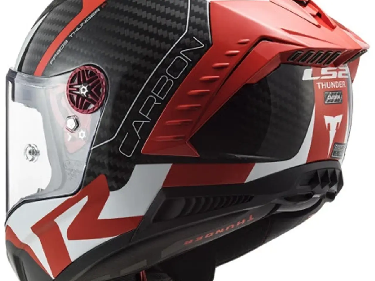 Billede 3 - LS2 THUNDER C RACING1 RED WHITE -  før 4.199