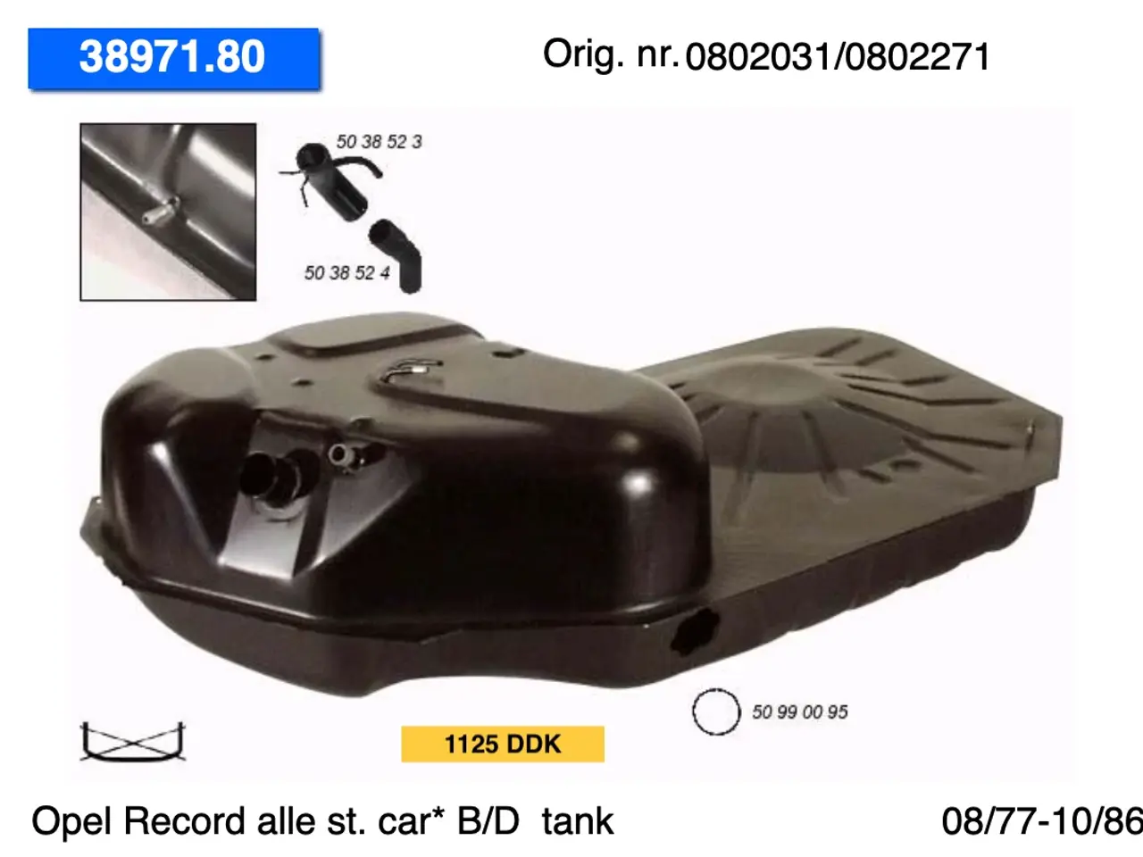 Billede 2 - Opel Record tanke