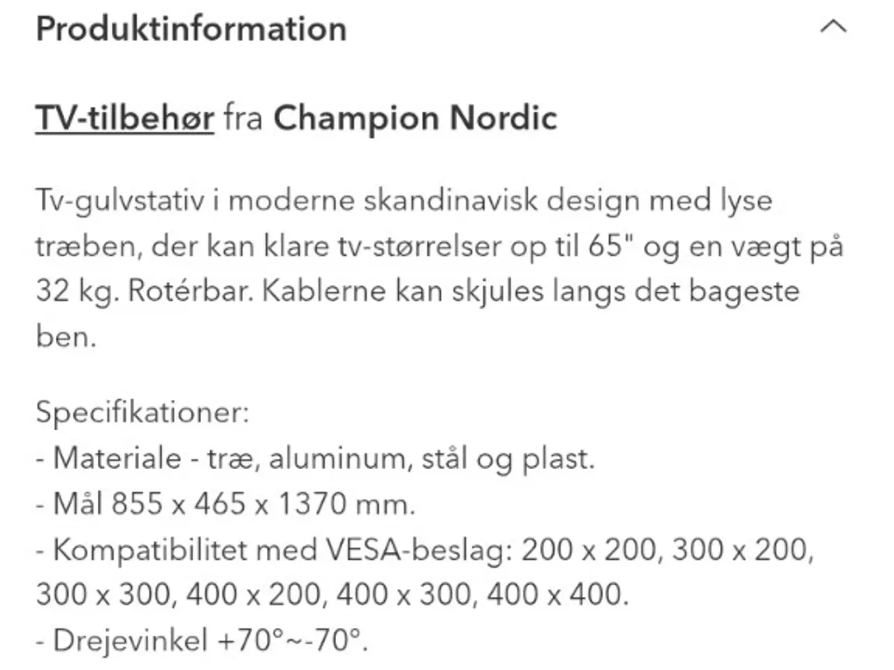 Billede 2 - Helt nyt ubrugt tv stativ