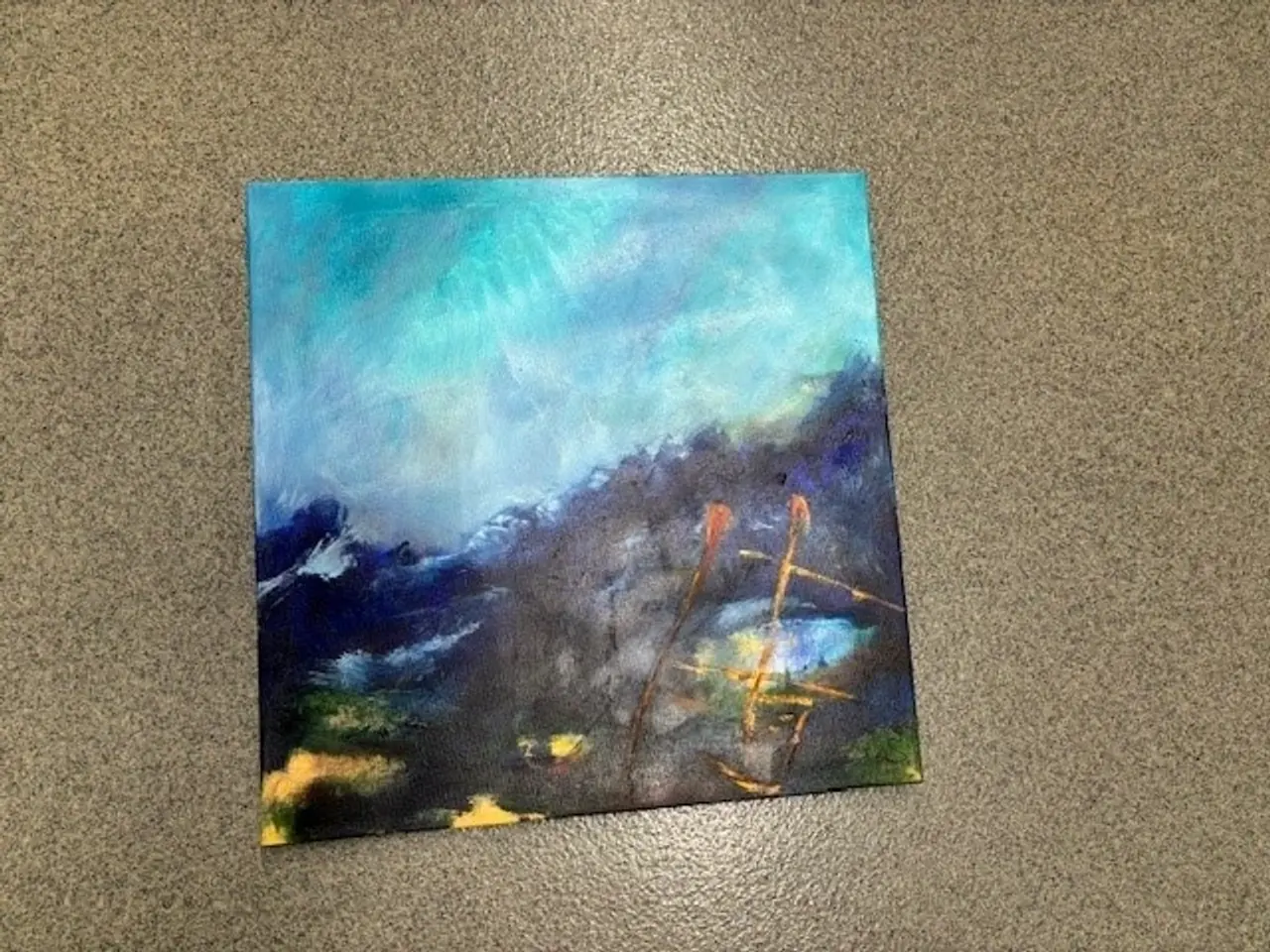 Billede 1 - Grethe Stabel, akrylmaleri 50x50cm