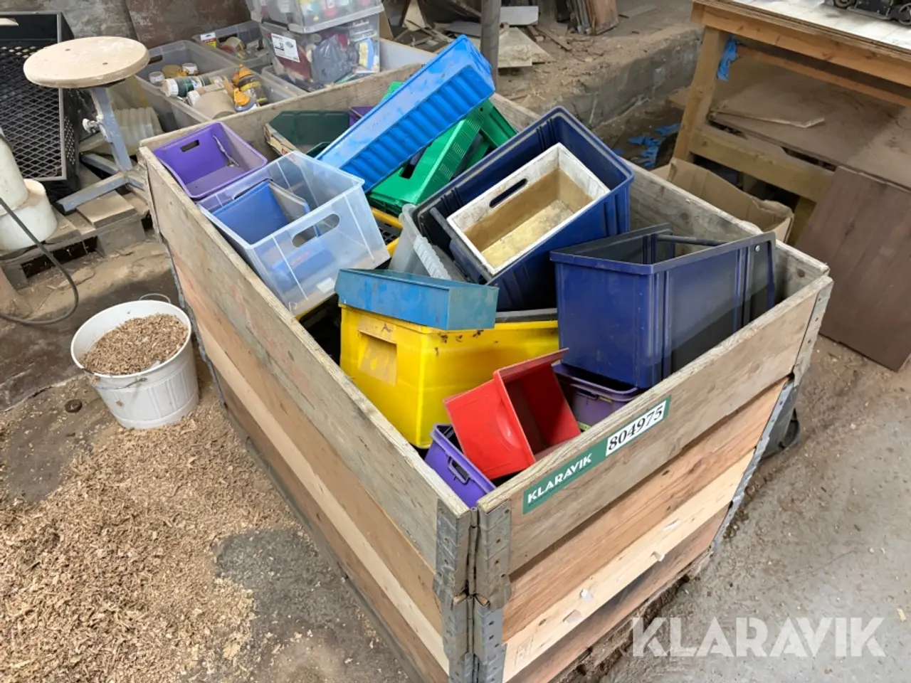 Billede 3 - Lot med plastikkasser - 1 palle