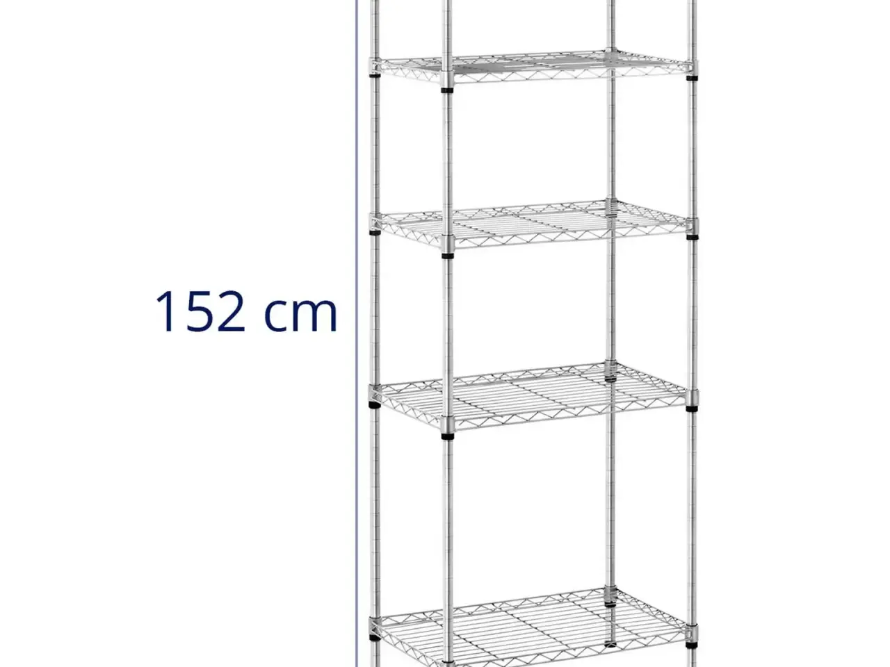 Billede 8 - Ekstra Stabil Gitterreol – 5 Hylder (35 x 55 cm)