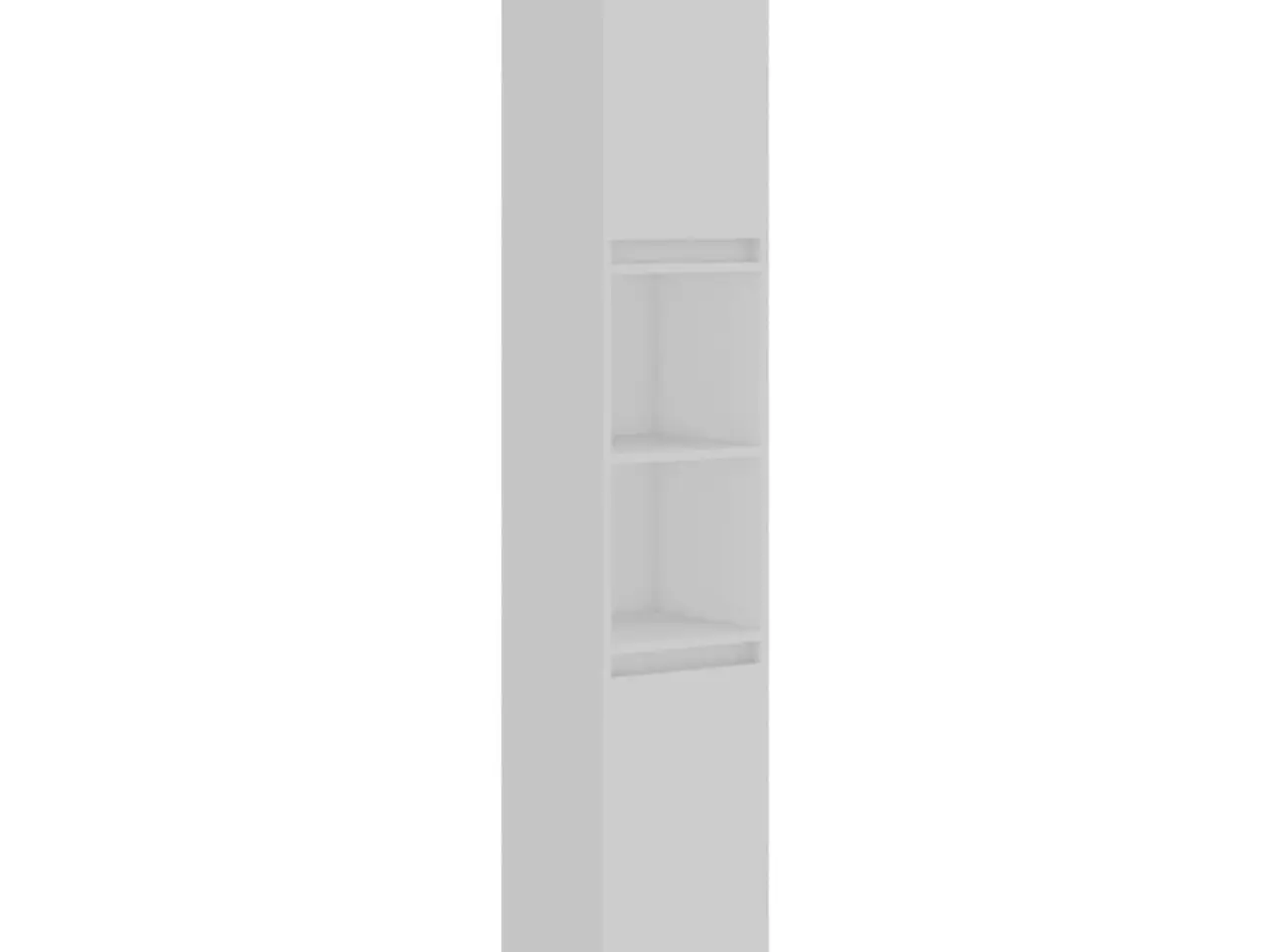 Billede 2 - Badeværelsesskab 30x30x183,5 cm konstrueret træ hvid