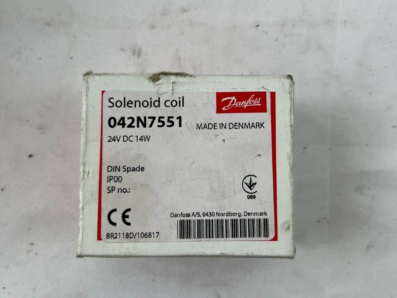 Billede 4 - Danfoss 042N7551 Solenoid Coil 24V DC 14W BA024D