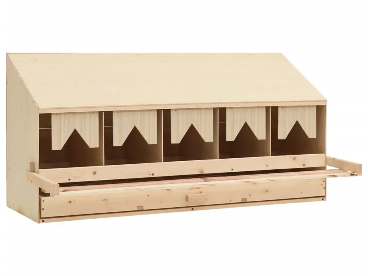 Billede 3 - Redekasse til høns med 5 rum - 117 x 33 x 54 cm