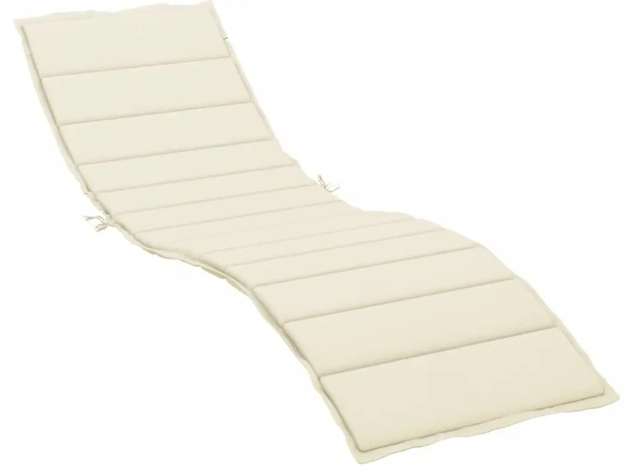 Billede 2 - Hynde til liggestol 200 x 50 x 3 cm - cremefarvet