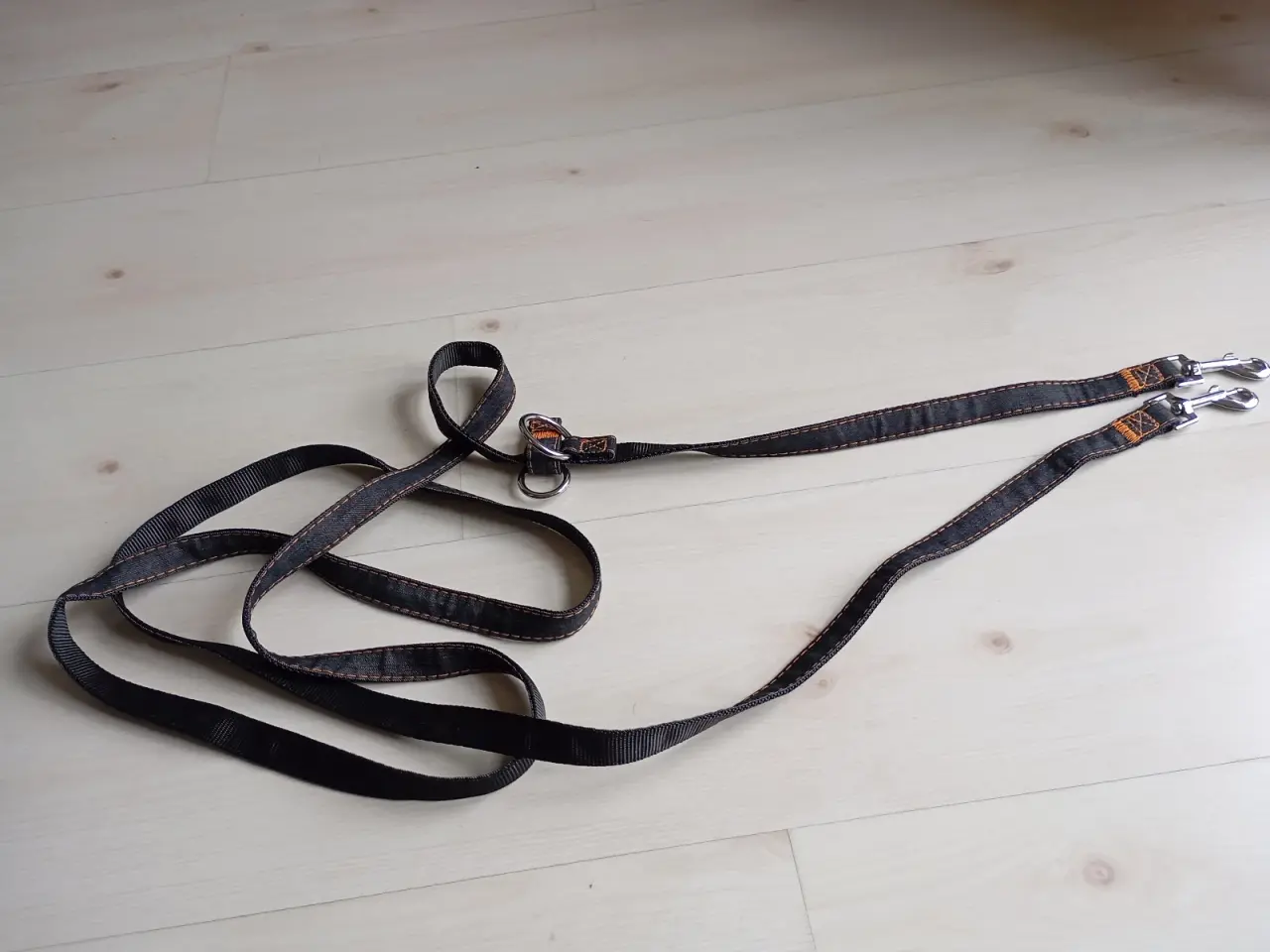 Billede 4 - Lang hundesnor i nylon og blød kanvas