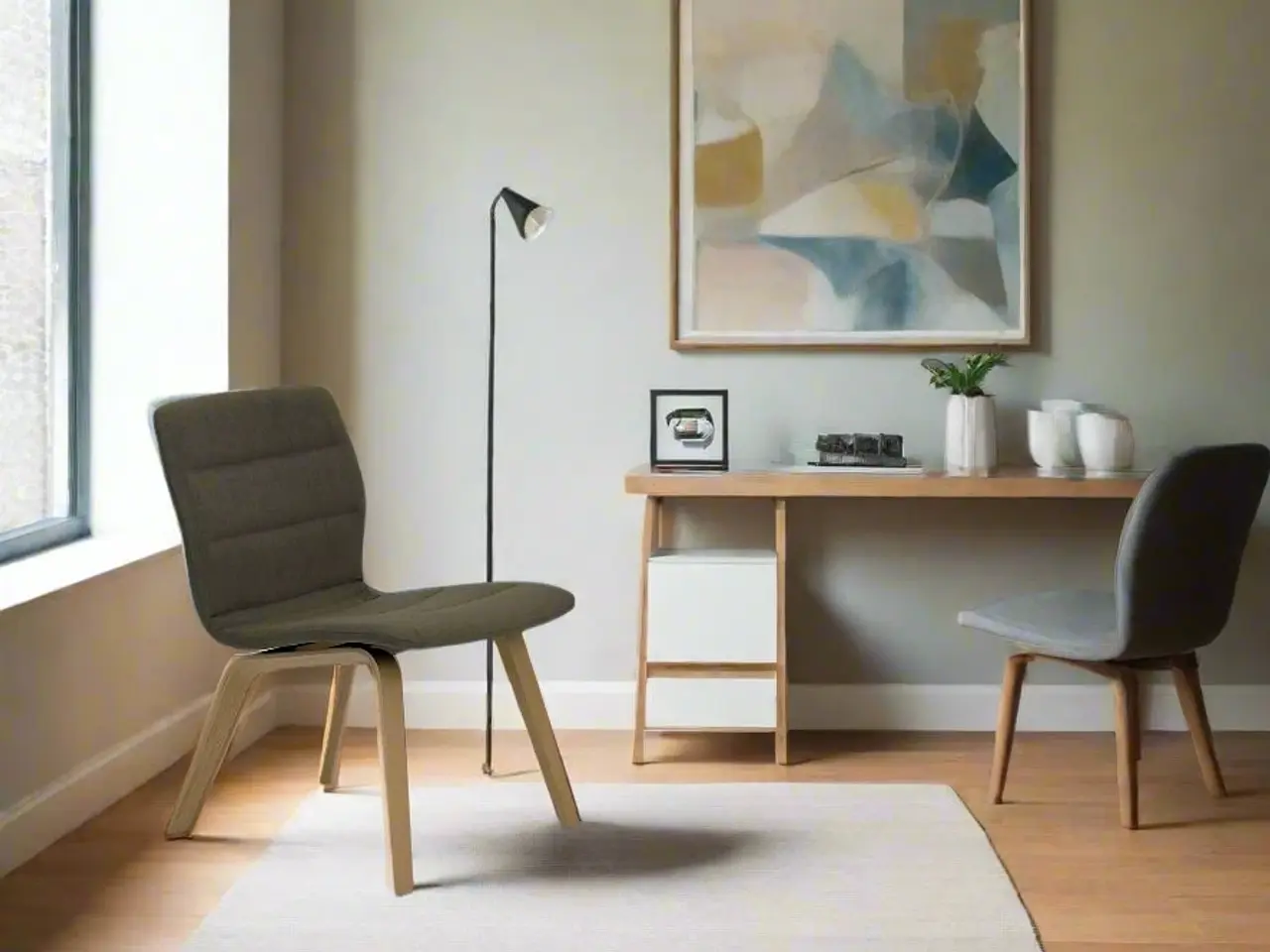 Billede 2 - Magnus Olesen Butterfly lounge Loungestol – Grå med Træ Stel