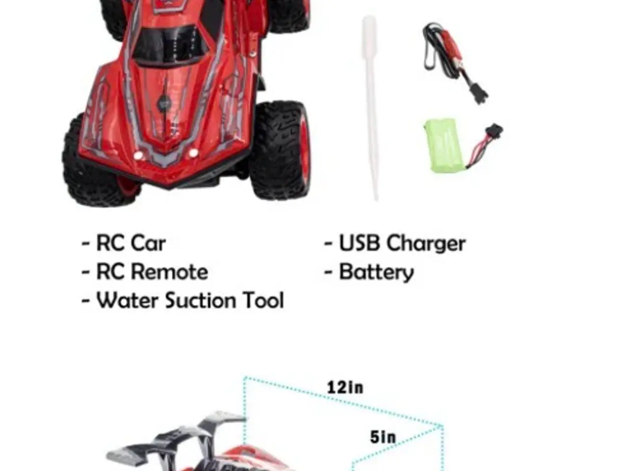 Billede 3 - H2O Fjernstyret racer bil med lys