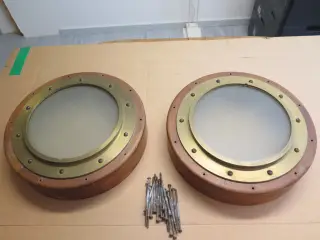 2 flotte maritime væg/loftslamper, håndlavede.