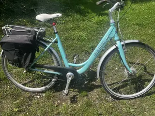 Mustang el-cykel med batterilader
