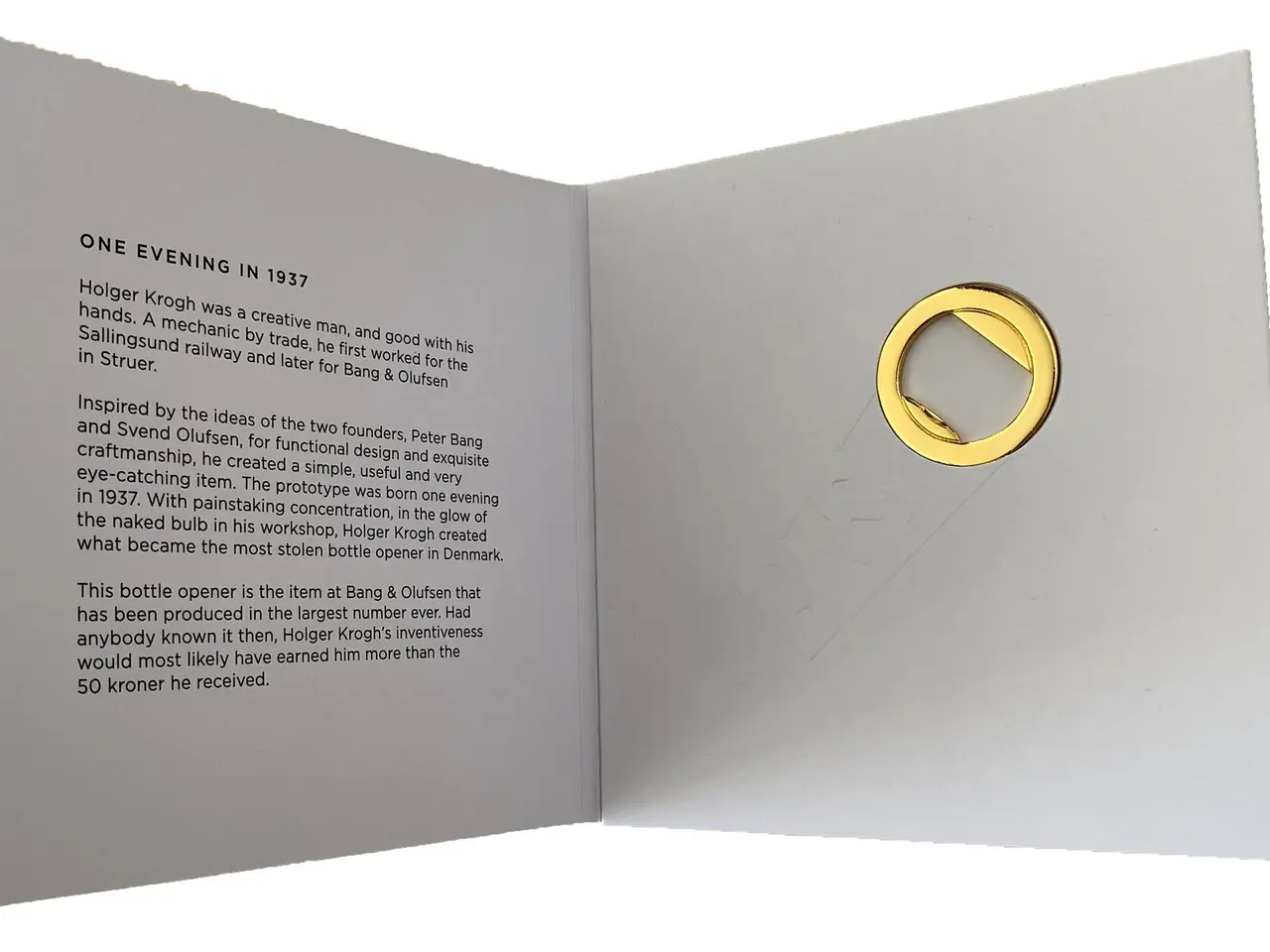 Billede 1 - B&O Guld Bottle Opener