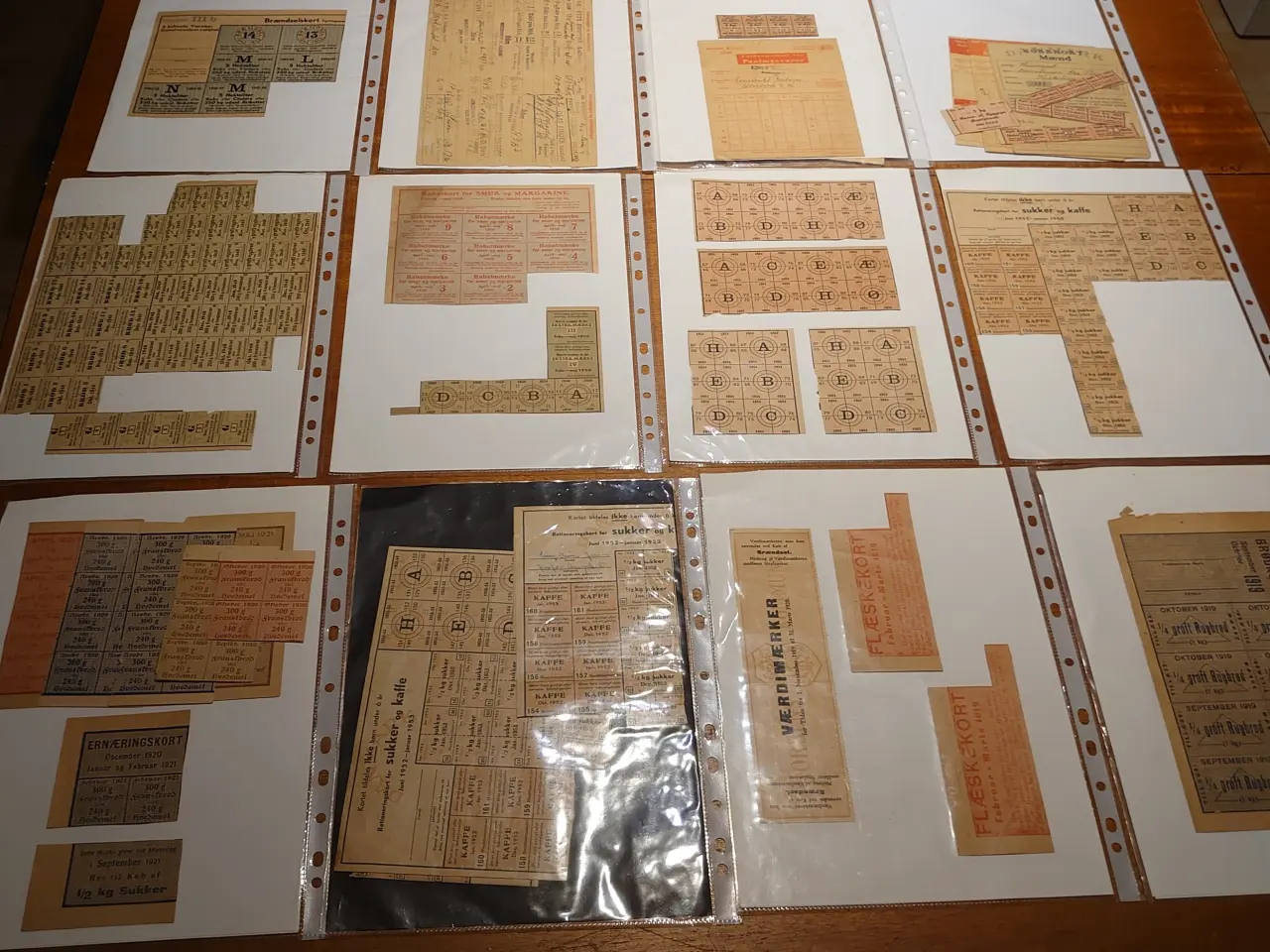 Billede 8 - Stor samling Rationeringsmærker. 1939-52