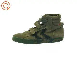 Grønne sneakers med velcro fra Hummel (str. 34)