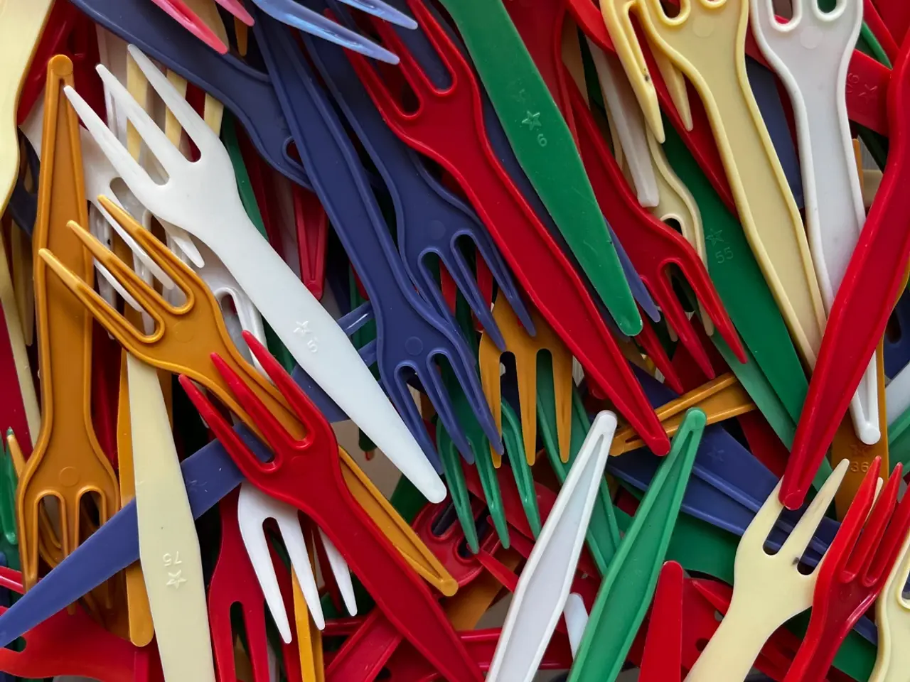 Billede 1 - Mini plast gaffel