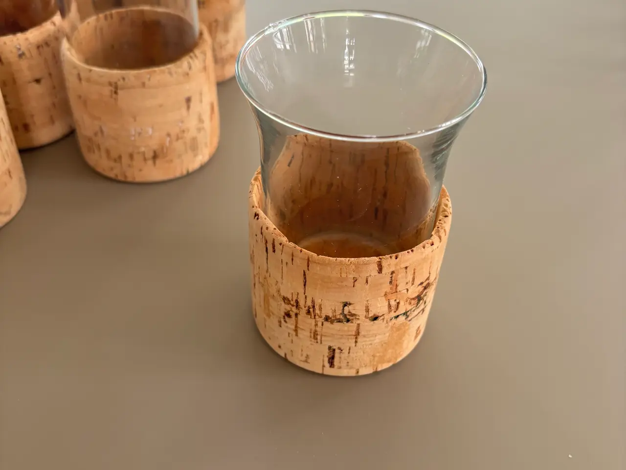 Billede 3 - Klassiske vintage glas med korkholdere – 6 stk. i