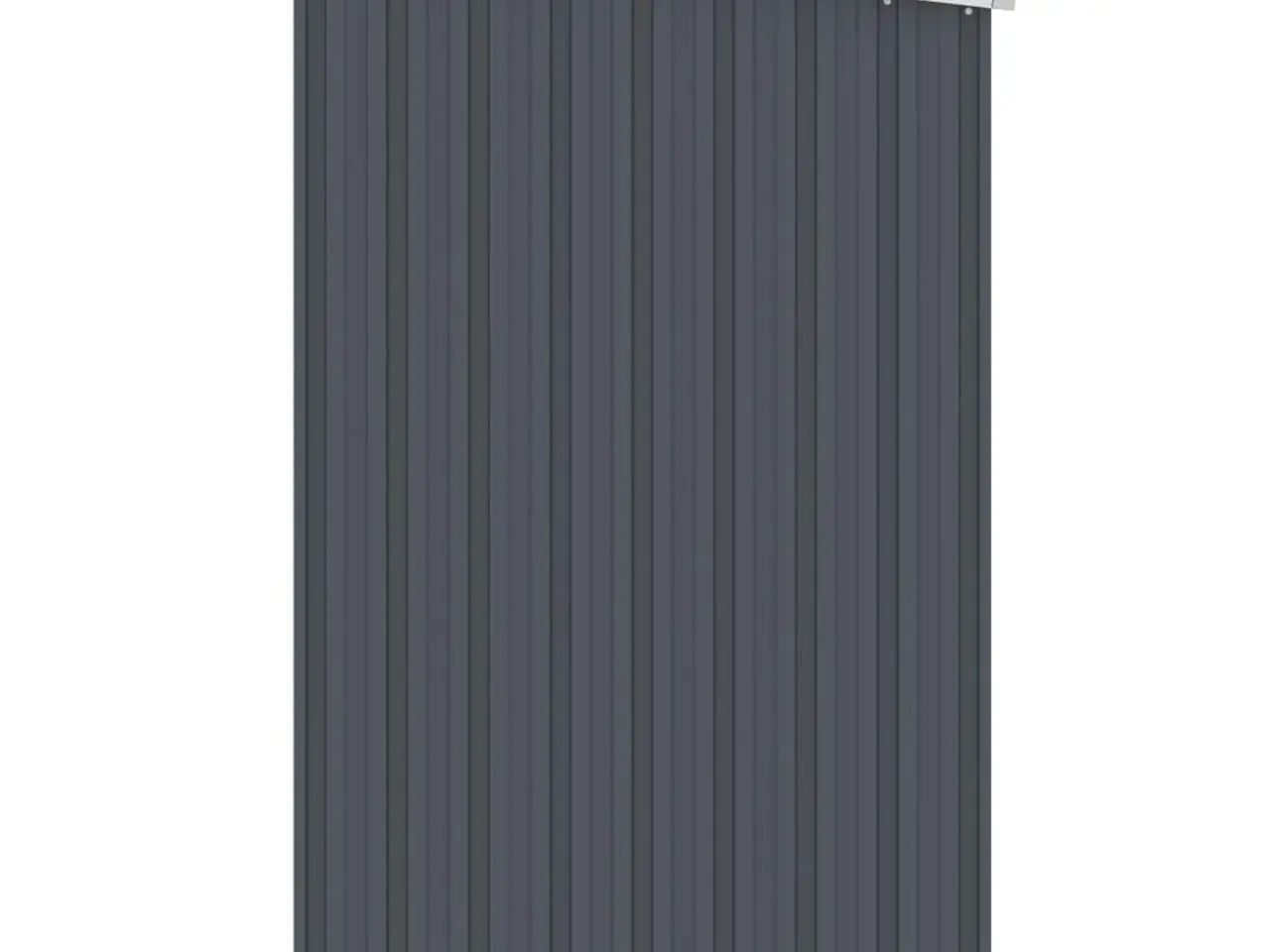 Billede 4 - Brændeskur 245×98×159 cm i galvaniseret stål - antracitgrå