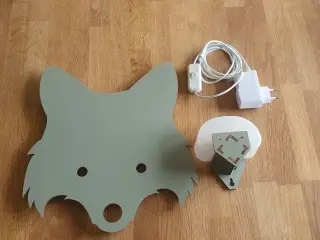Væglampe børneværelset Ræv