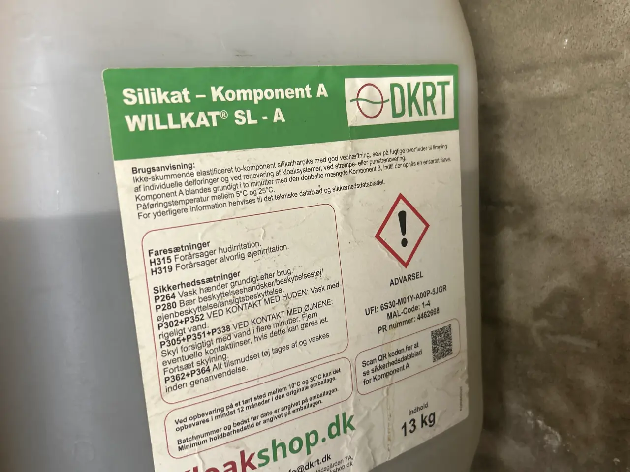 Billede 2 - Selikat og resing (epoksy) til glasfiber