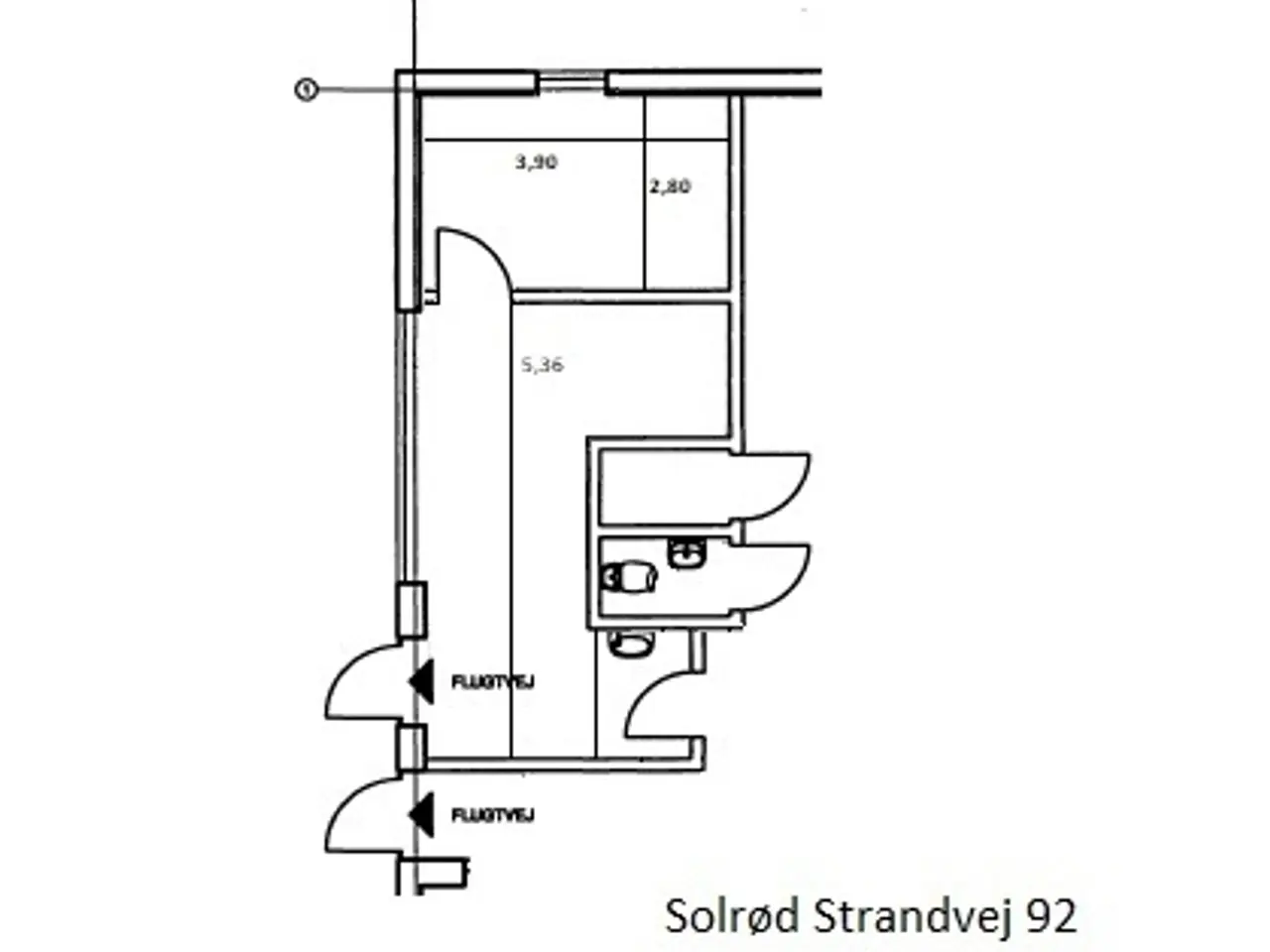 Billede 18 - Central facadebutik med terrasse og store fællesarealer.