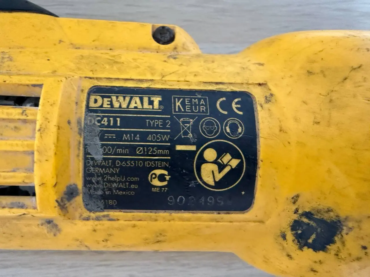 Billede 5 - DeWalt Vinkelsliber DC411 - Fungerer, uden batteri