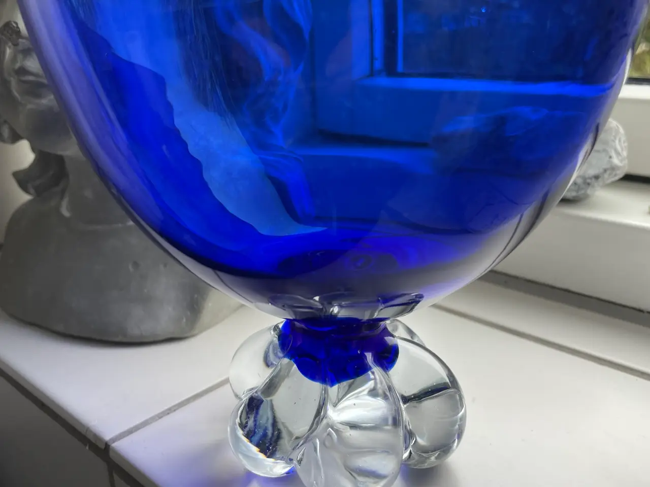 Billede 2 - Svensk Åseda glasskål blå